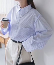 BONLECILL | 袖取り外し マルチウェイ レギュラーカラーオーバーシャツ(シャツ/ブラウス)