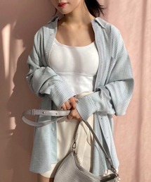 one after another NICE CLAUP | 【LIMMSE】ロゴ刺繍オーバーサイズシャツ(シャツ/ブラウス)