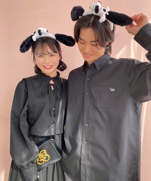 one after another NICE CLAUP（ワンアフターアナザーナイスクラップ）の「【LIMMSE】ロゴ刺繍オーバーサイズシャツ（シャツ/ブラウス・レディース・サックスブルー系/ピンク/ブラック/オフホワイト・FREE）」の17枚目の写真