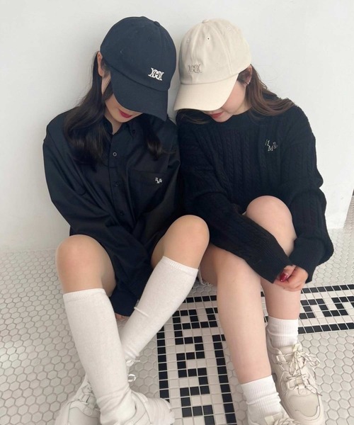 one after another NICE CLAUP（ワンアフターアナザーナイスクラップ）の「【LIMMSE】ロゴ刺繍オーバーサイズシャツ（シャツ/ブラウス・レディース・サックスブルー系/ピンク/ブラック/オフホワイト・FREE）」の21枚目の写真