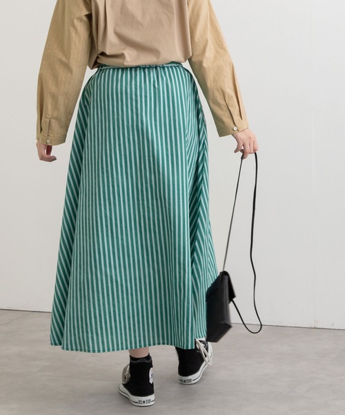 POU DOU DOU(プードゥドゥ)の「ロンストプリントフレアースカート(スカート・レディース・イエロー/ブルー/グリーン・3)」の5枚目の写真