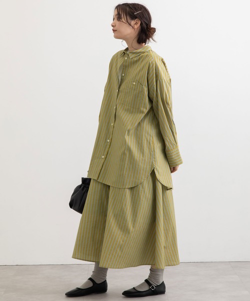 POU DOU DOU(プードゥドゥ)の「ロンストプリントフレアースカート(スカート・レディース・イエロー/ブルー/グリーン・3)」の16枚目の写真