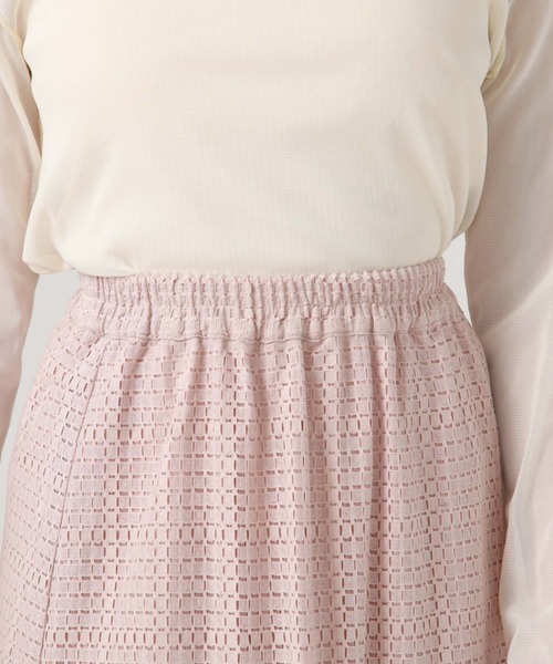 archives(アルシーヴ)の「メッシュレースティアードスカート(スカート・レディース・ブラック/オフホワイト/グリーン/ピンクベージュ・MEDIUM)」の19枚目の写真