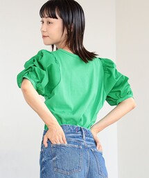 Ray BEAMS | Ray BEAMS / ギャザー パフスリーブ Tシャツ(Tシャツ/カットソー)