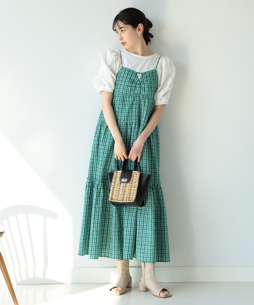 Ray BEAMS（レイビームス）の「Ray BEAMS / ギャザー パフスリーブ Tシャツ（Tシャツ/カットソー・レディース・ホワイト/ブラック/ケリー・ONE SIZE）」の16枚目の写真