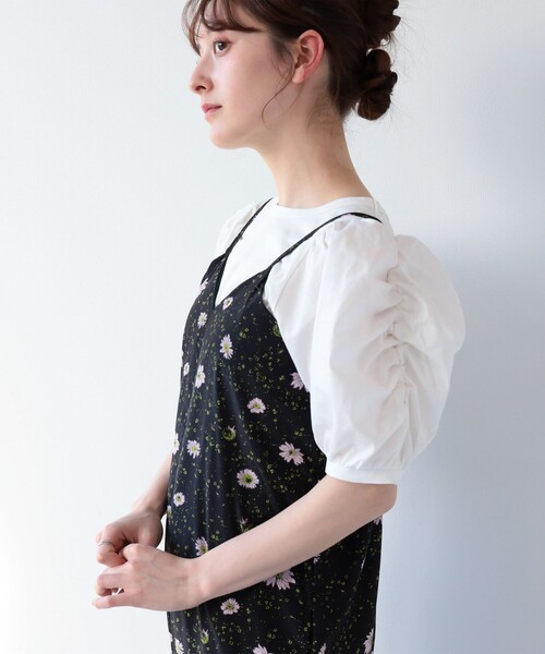 Ray BEAMS（レイビームス）の「Ray BEAMS / ギャザー パフスリーブ Tシャツ（Tシャツ/カットソー・レディース・ホワイト/ブラック/ケリー・ONE SIZE）」の20枚目の写真