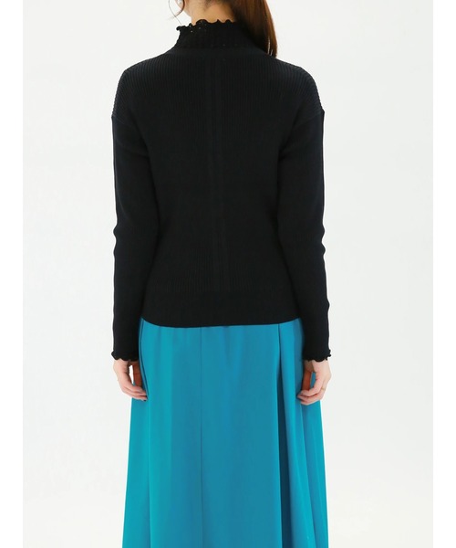 Te chichi（テチチ）の「パールボタンリブカーディガン（カーディガン/ボレロ・レディース・ブラック/ブルー/オフホワイト/ピンク・ﾌﾘ-）」の12枚目の写真