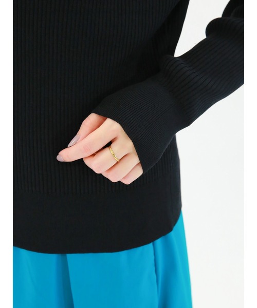 Te chichi（テチチ）の「パールボタンリブカーディガン（カーディガン/ボレロ・レディース・ブラック/ブルー/オフホワイト/ピンク・ﾌﾘ-）」の15枚目の写真