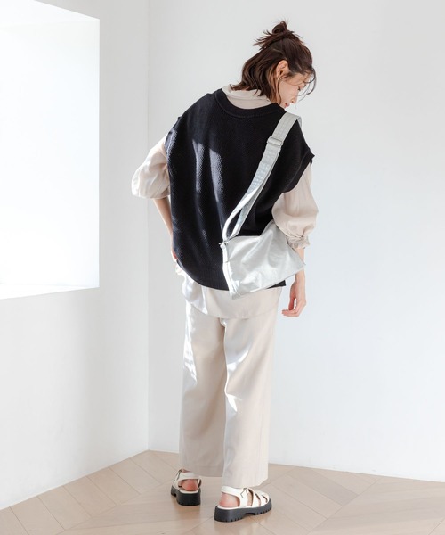 GLOBAL WORK(グローバルワーク)の「お手入れらくらくリネンイージーパンツ/181934(その他パンツ・レディース・グリーン/オレンジ/グレイッシュベージュ/ブラック/ブルー/チャコールグレー/ダークブラウン・SMALL/MEDIUM/LARGE)」の10枚目の写真