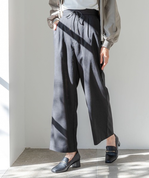 GLOBAL WORK(グローバルワーク)の「お手入れらくらくリネンイージーパンツ/181934(その他パンツ・レディース・グリーン/オレンジ/グレイッシュベージュ/ブラック/ブルー/チャコールグレー/ダークブラウン・SMALL/MEDIUM/LARGE)」の17枚目の写真