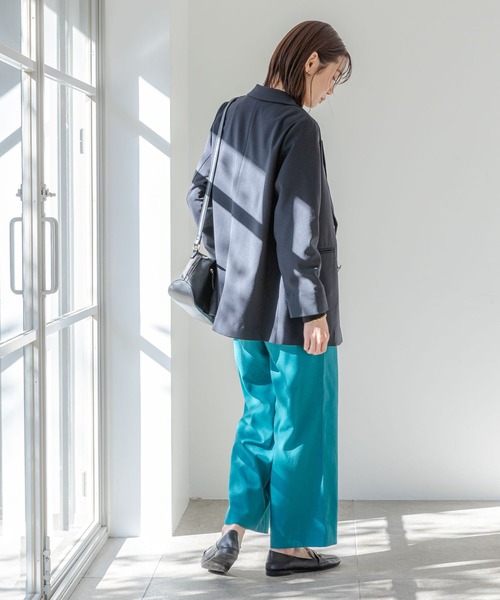 GLOBAL WORK(グローバルワーク)の「お手入れらくらくリネンイージーパンツ/181934(その他パンツ・レディース・グリーン/オレンジ/グレイッシュベージュ/ブラック/ブルー/チャコールグレー/ダークブラウン・SMALL/MEDIUM/LARGE)」の20枚目の写真