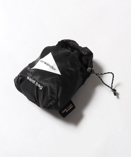 and wander（アンドワンダー）の「and wander/アンドワンダー sil waist bag ウエストバッグ（ボディバッグ/ウエストポーチ・メンズ・ライトブラウン/クリーム/オリーブ/ブラック・FREE）」の13枚目の写真