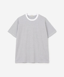 handvaerk | handvaerk | 60/2 クルーネックTシャツ ストライプ MEN(Tシャツ/カットソー)