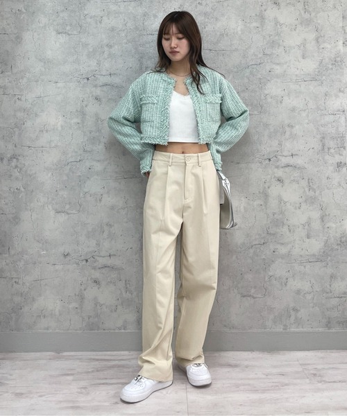 EPIMI E'PIMMY（エピミエピミー）の「カップ付きレースキャミソール（キャミソール・レディース・杢グレー/ブラック/オフホワイト・MEDIUM）」の5枚目の写真