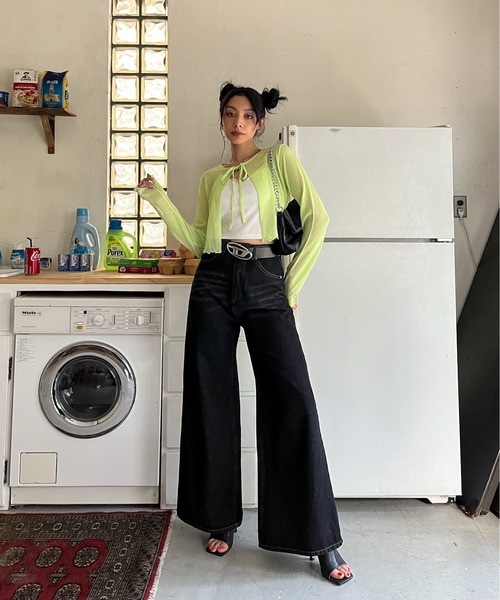 EPIMI E'PIMMY（エピミエピミー）の「カップ付きレースキャミソール（キャミソール・レディース・杢グレー/ブラック/オフホワイト・MEDIUM）」の16枚目の写真