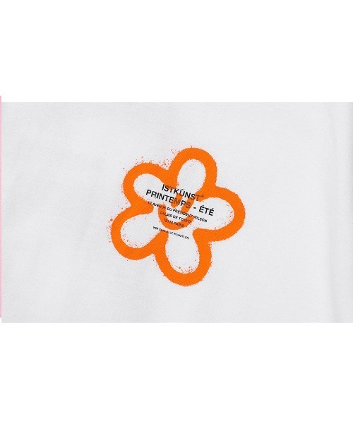 ISTKUNST（イストクンスト）の「A'GEM/9 × .kom『ISTKUNST/イストクンスト』flower smile TEE/フラワースマイル 半袖　カットソー（Tシャツ/カットソー・メンズ・グリーン/ホワイト/ブラック/ピンク・L/S/M）」の22枚目の写真