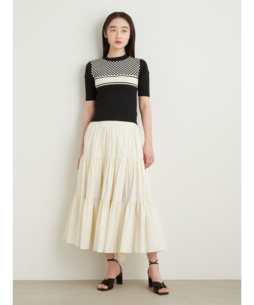 リリーブラウン LilyBrown ジャガードセットアップ アイボリー 美品 Lily Brown - LILY BROWN セットアップの通販 by yama's shop