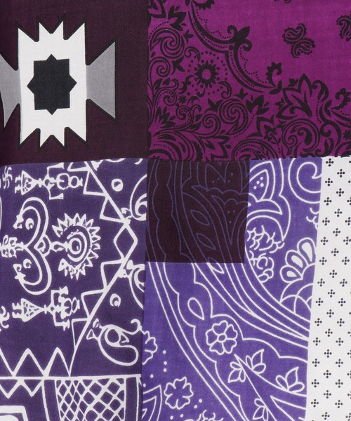 チャイハネ（チャイハネ）の「【チャイハネ】パッチワーク風プリントロングスカート（スカート・レディース・カラフル/ホワイト/パープル・FREE）」の13枚目の写真