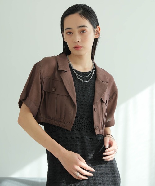 LADYMADE（レディメイド）の「クロップドワークシャツ（シャツ