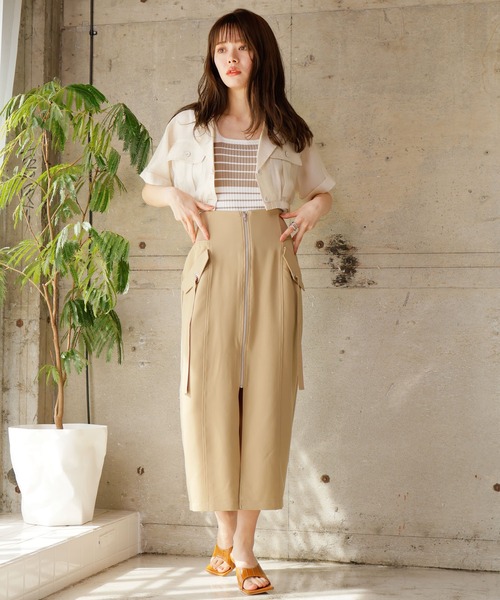 LADYMADE（レディメイド）の「クロップドワークシャツ（シャツ