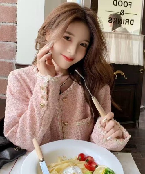 セール】ツイードショート丈コ－ト（ノーカラージャケット）｜Sibra