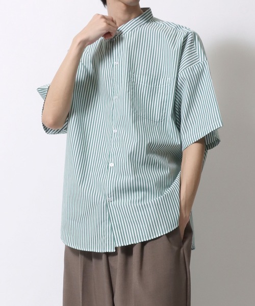 メンズ 半袖シャツ オーバーサイズ ドロップショルダー M00087 楽天市場】シャツ メンズ 夏 夏服 半袖 5分袖 半袖シャツ100