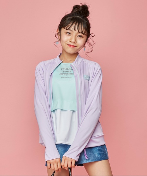 JENNI love（ジェニィラブ）の「バイカラーZIPラッシュガード