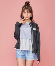 JENNI love（ジェニィラブ）の「バイカラーZIPラッシュガード（ラッシュガード・キッズ）」