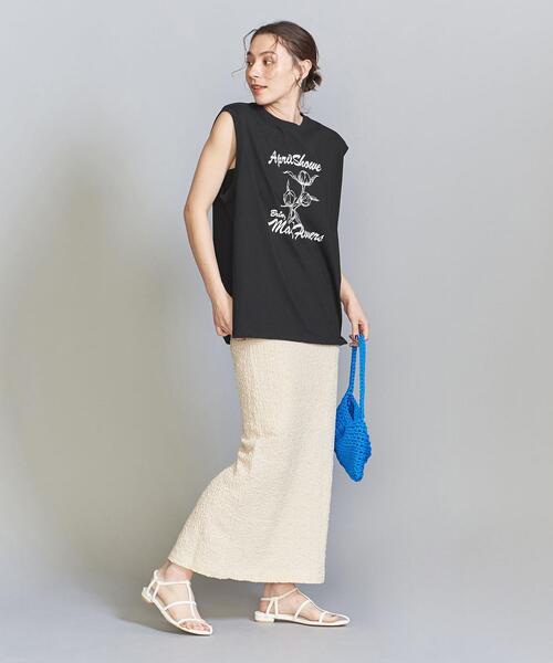 tシャツ 「別注」「WAVE UNION」プリント Tシャツ レディース 26cd011-29226-02b.jpg