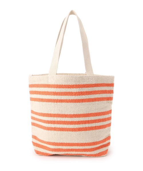 SHOO・LA・RUE（シューラルー）の「◆【インド製】ボーダートート（トートバッグ・レディース・オレンジ/ライトパープル/ライトブルー・00）」の6枚目の写真