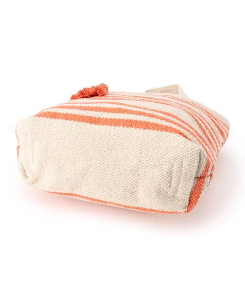 SHOO・LA・RUE（シューラルー）の「◆【インド製】ボーダートート（トートバッグ・レディース・オレンジ/ライトパープル/ライトブルー・00）」の13枚目の写真