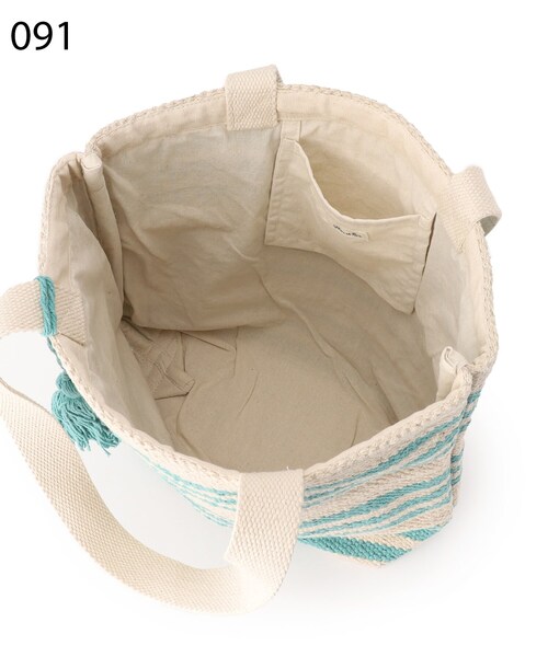 SHOO・LA・RUE（シューラルー）の「◆【インド製】ボーダートート（トートバッグ・レディース・オレンジ/ライトパープル/ライトブルー・00）」の17枚目の写真