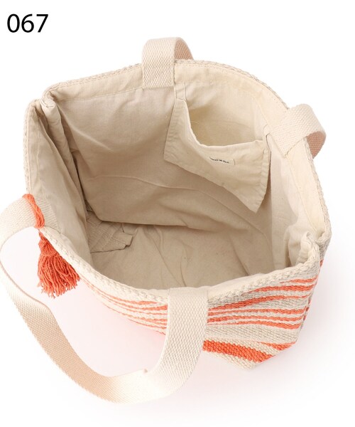 SHOO・LA・RUE（シューラルー）の「◆【インド製】ボーダートート（トートバッグ・レディース・オレンジ/ライトパープル/ライトブルー・00）」の8枚目の写真