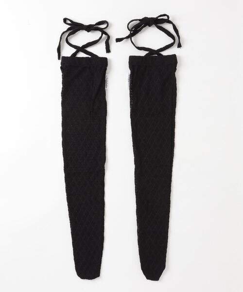 UGLY SHADOW（アグリーシャドウ）の「【Uglyshadow】LACE LONG SOCKS（ソックス/靴下・レディース・ホワイト/ブラック・ONE SIZE）」の17枚目の写真