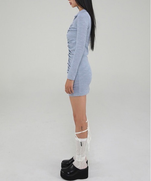 UGLY SHADOW（アグリーシャドウ）の「【Uglyshadow】LACE LONG SOCKS（ソックス/靴下・レディース・ホワイト/ブラック・ONE SIZE）」の13枚目の写真