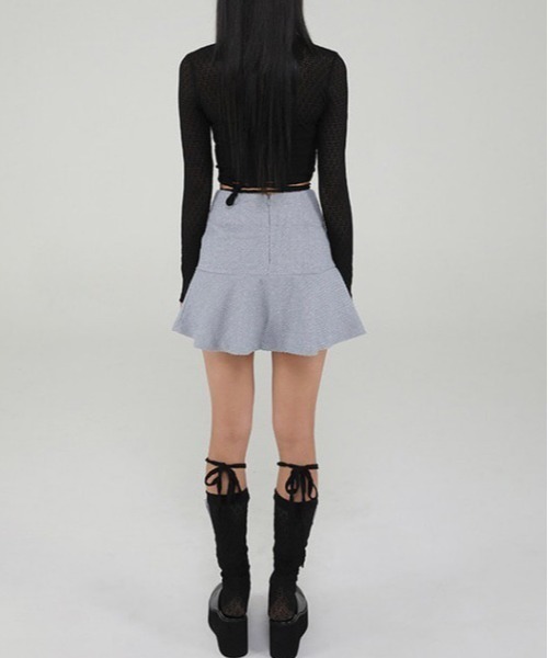 UGLY SHADOW（アグリーシャドウ）の「【Uglyshadow】LACE LONG SOCKS（ソックス/靴下・レディース・ホワイト/ブラック・ONE SIZE）」の19枚目の写真