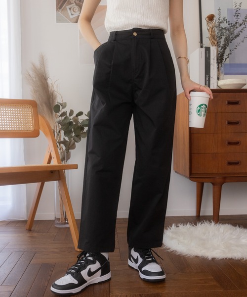 Ada.(エイダ)の「夏の大人カジュアル ワイドシャカパンツ(その他パンツ・レディース・ブラック/ホワイト・S/M)」の3枚目の写真