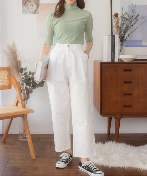 Ada.(エイダ)の「夏の大人カジュアル ワイドシャカパンツ(その他パンツ・レディース・ブラック/ホワイト・S/M)」の13枚目の写真