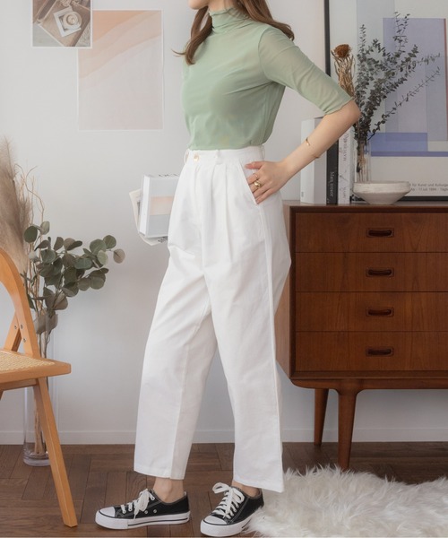 Ada.(エイダ)の「夏の大人カジュアル ワイドシャカパンツ(その他パンツ・レディース・ブラック/ホワイト・S/M)」の16枚目の写真