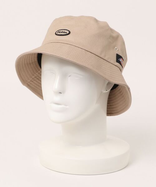 Dickies（ディッキーズ）の「Dickies ディッキーズ ロゴワッペンバケットハット（ハット・メンズ・ネイビー/ブラック/ベージュ/グレー・FREE）」の19枚目の写真