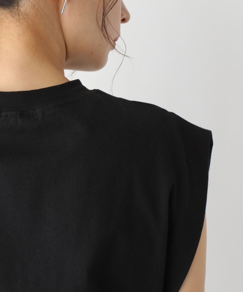 LEPSIM(レプシィム)の「ハイウエスト切り替えノースリーブ 704226(Tシャツ/カットソー・レディース・ブラック/オフホワイト・FREE)」の11枚目の写真