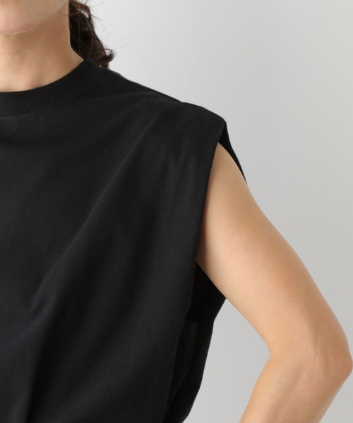 LEPSIM(レプシィム)の「ハイウエスト切り替えノースリーブ 704226(Tシャツ/カットソー・レディース・ブラック/オフホワイト・FREE)」の9枚目の写真