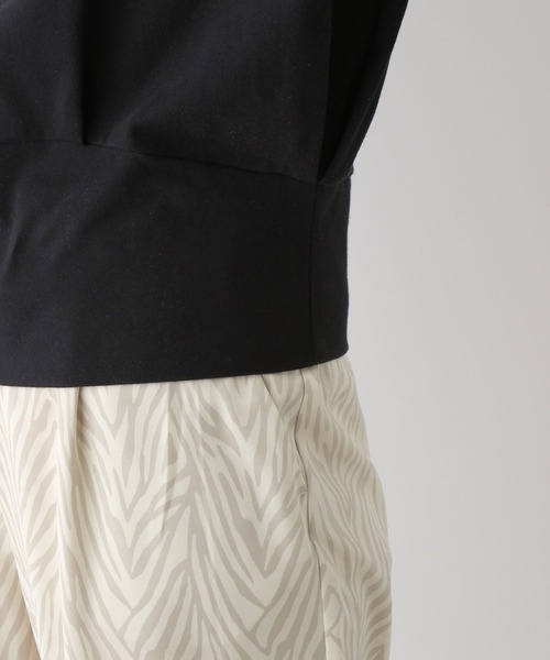 LEPSIM(レプシィム)の「ハイウエスト切り替えノースリーブ 704226(Tシャツ/カットソー・レディース・ブラック/オフホワイト・FREE)」の10枚目の写真
