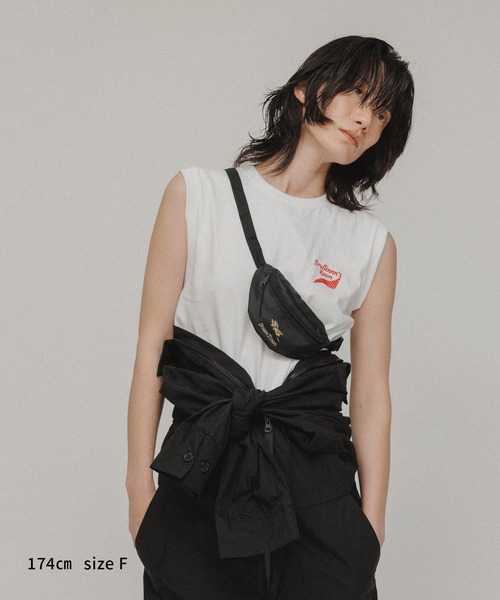 M TO R（ムウトアール）の「［TOPS］【Cordova】Drullinnn’sResort N/S TEE（タンクトップ・レディース・ホワイト/ブラック・FREE）」の16枚目の写真