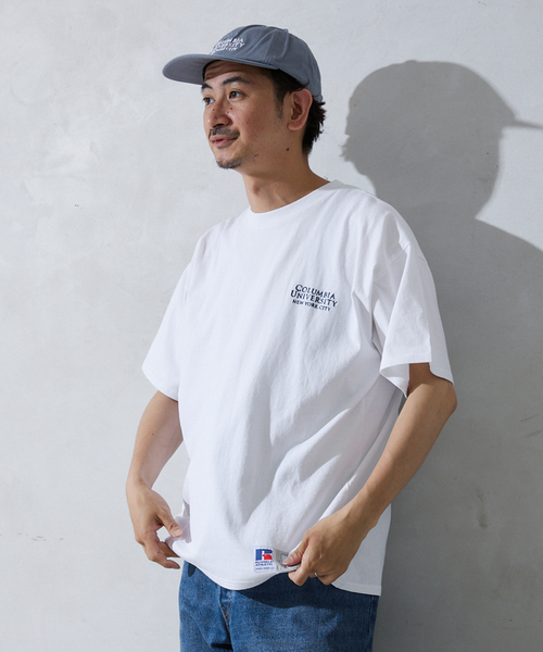 Russell Athletic（ラッセルアスレティック）の「【RUSSELL ATHLETIC / ラッセル アスレティック】別注 COLUMBIA Univ.刺繍CAP（キャップ・メンズ・ブルー/ネイビー・FREE）」の3枚目の写真