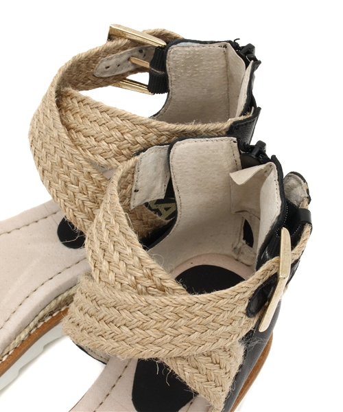 B:MING by BEAMS（ビーミングバイビームス）の「Bailarina by SKA / アンクルクロスサンダル（サンダル・レディース・ブラック/ブラウン・36/37/38）」の11枚目の写真