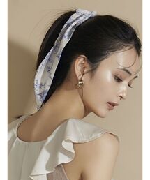 RESEXXY | ニュアンスフラワースカーフ(シュシュ)