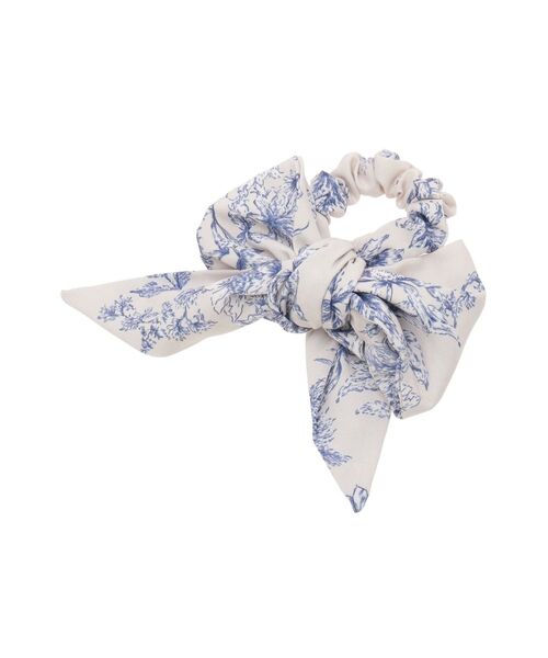 RESEXXY（リゼクシー）の「ニュアンスフラワースカーフ（シュシュ・レディース・アイボリー/ブラック・FREE）」の10枚目の写真