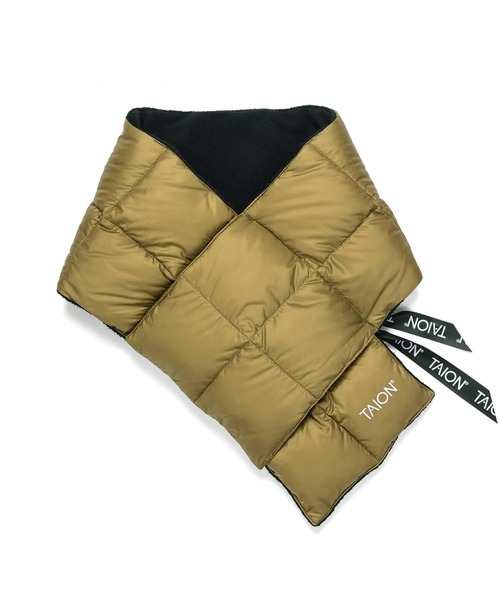 TAION（タイオン）の「TAION / タイオン ベーシック ダウンスカーフ マフラー ユニセックス 201A YGG（マフラー・レディース・グレー/ブルー/オフホワイト/ブラック/キャメル/オリーブドラブ/パープル/ブルー系その他/ベージュ/オレンジ/グレイッシュベージュ/サックスブルー・FREE）」の4枚目の写真