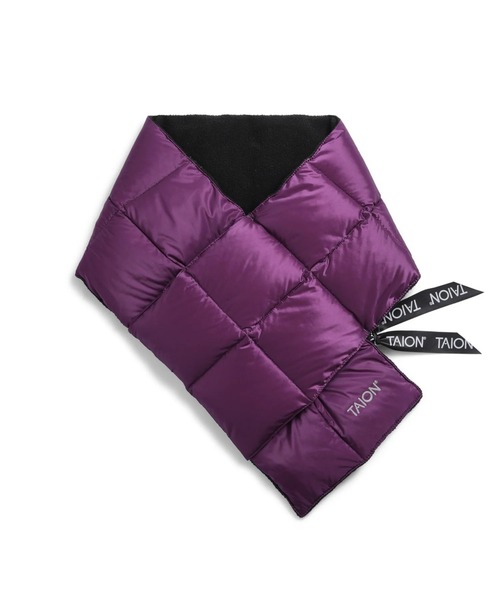 TAION（タイオン）の「TAION / タイオン ベーシック ダウンスカーフ マフラー ユニセックス 201A YGG（マフラー・レディース・グレー/ブルー/オフホワイト/ブラック/キャメル/オリーブドラブ/パープル/ブルー系その他/ベージュ/オレンジ/グレイッシュベージュ/サックスブルー・FREE）」の10枚目の写真